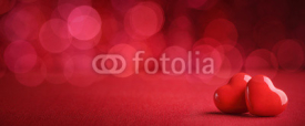 Heart on abstract background