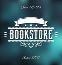 Fototapety Bookstore Label