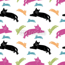 Obrazy i plakaty Cats pattern