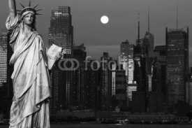 Obrazy i plakaty new york city black and white hi contrast