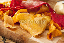 Naklejki Fresh Cut Organic Vegetable Chips