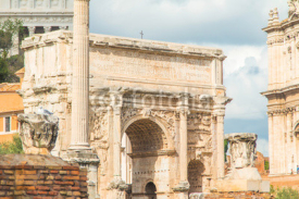 Forum Romanum Arch of Septimius Severus, Italy, Rome 