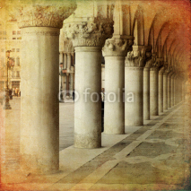 Naklejki Portico di Palazzo Ducale, Venezia