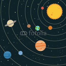Fototapety Solar system illustration