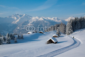 Fototapety Winterwanderung in den Alpen