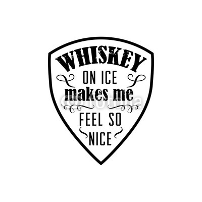 whiskey vector badge