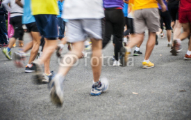 Naklejki marathon start, shoes runner