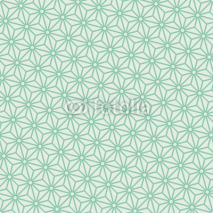 Naklejki Seamless turquoise diagonal japanese asanoha pattern vector