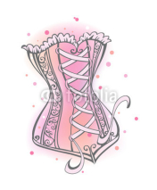Naklejki Pink corset