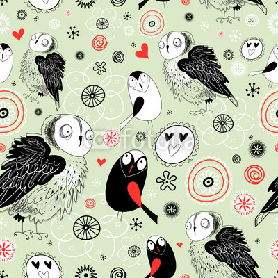 texture of the fun  owls