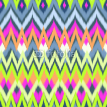 Obrazy i plakaty neon tribal zigzag seamless vector background