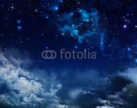 Naklejki beautiful background of the night sky with stars