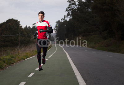 Runner man portrait