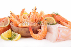 Fototapety fresh raw fish