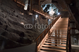 Beautiful interior of famous salt mine