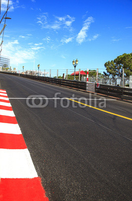Monaco, Monte Carlo. Race asphalt, Grand Prix circuit