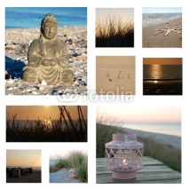 Collage Entspannung am Meer