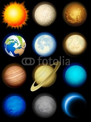 Solar system icons