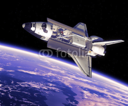Naklejki Space Shuttle In Space