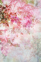 Grungy background with floral border