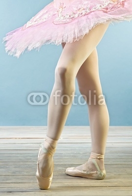 Ballet dancer's legs in slippers