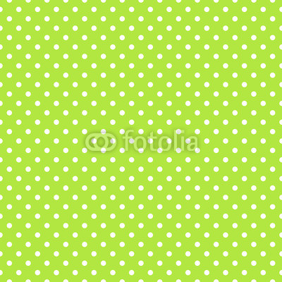 Seamless green polka dot background