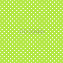 Obrazy i plakaty Seamless green polka dot background