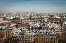 Naklejki View over the rooftops of Paris