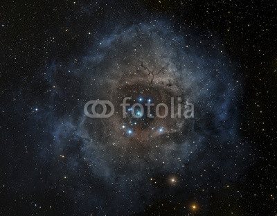 Rosette nebula in the constellation of Unicorn