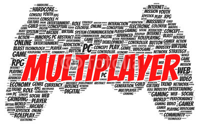 Multiplayer word cloud shape