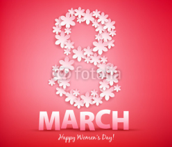 8 march women's day greeting card.