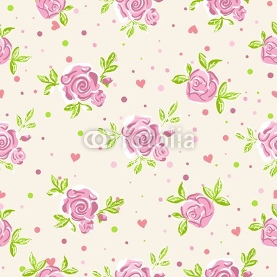 Seamless roses wallpaper pattern
