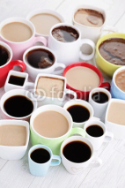 Fototapety lots of coffee cups