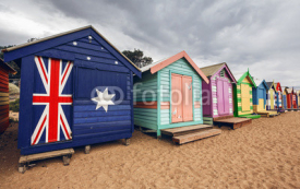 Fototapety Brighton Bay Beachhouses
