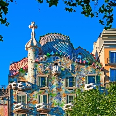 Casa Battlo in Barcelona - Spain, designed by; Antoni Gaudi