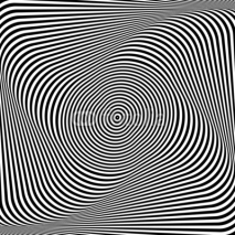 Torsion illusion. Abstract op art background.
