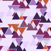 Obrazy i plakaty Seamless vector pattern - Lavender Mountains