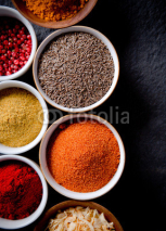 Naklejki Assorted spices