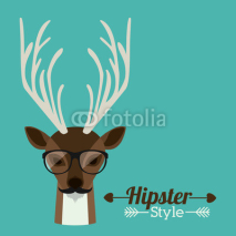 Naklejki Animal hipster design