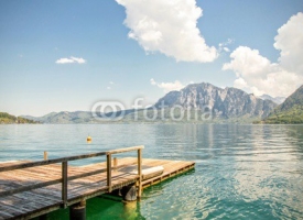 Fototapety Holiday Austria Alps and Lake at Salzburg