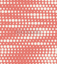 Naklejki Vector illustration of seamless halftone background in red pastel colors