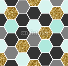 Obrazy i plakaty Hexagon Seamless Pattern
