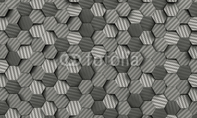 carbon fiber hexagon background