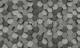 Obrazy i plakaty carbon fiber hexagon background