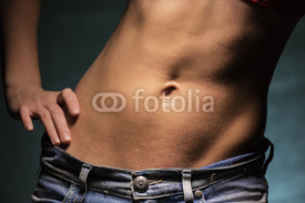 Naklejki Female stomach