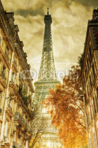 Fototapety nostalgisches Bild vom Eiffelturm