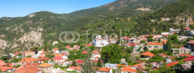 Naklejki Panoramic view of Pedoulas Village. Cyprus. Nicosia District