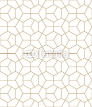 Fototapety Abstract geometry gold deco art hexagon pattern