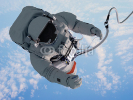 Naklejki Astronaut above the clouds