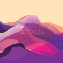 Obrazy i plakaty Color mountians, waves, abstract surface, modern background, vector design Illustration for you project